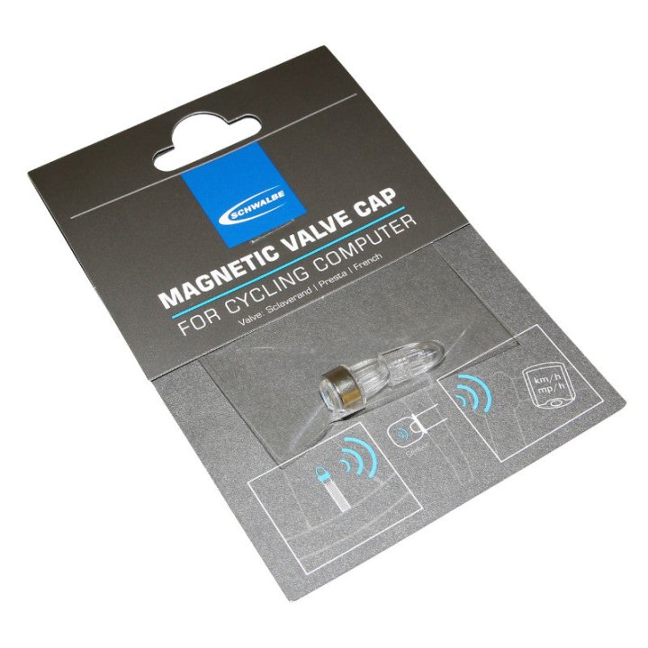Bouchon De Valve Magnetique Schwalbe Pour Compteur Toute Marque (Blister De 2 Pieces)