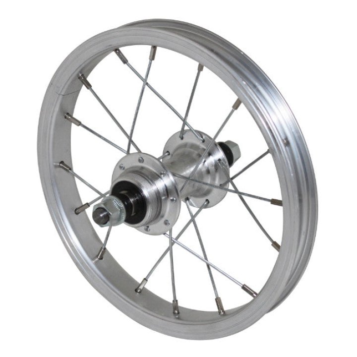 Roue City Patin 12" Arrière Jante Et Moyeu Alu Axe Plein Roue Libre 1V