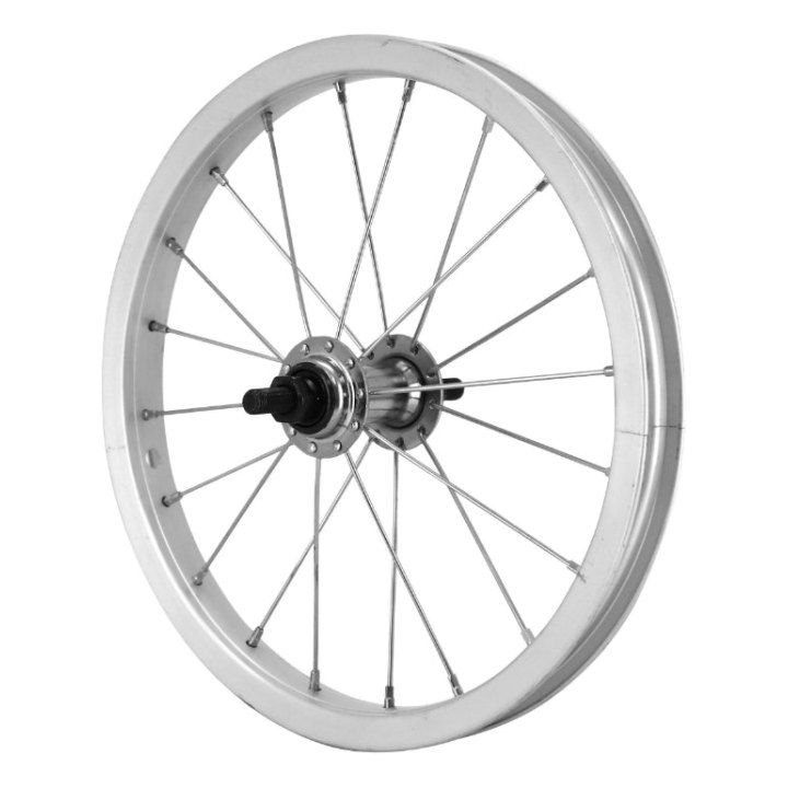 Roue City Patin 14" X 1.75 Avant Jante Alu Moyeu Acier 85 mm Axe Plein