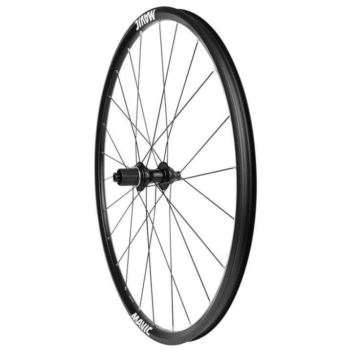 Roue Gravel - Route Disque 700 Mavic Access Rg22 Arrière Cassette Hg 11-10V Centerlock Axe Traversant 12-142 Noir 24 Rayons Jante (622-22) -Poids Max 120 Kg-
