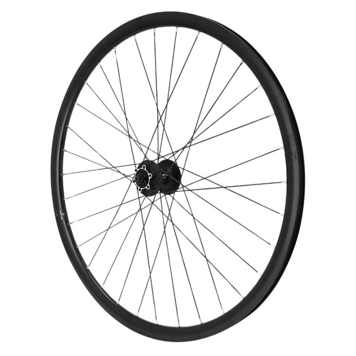 Roue Gravel - Route Disque Blocage 700 Pulse 19 Avant Moyeu Shimano Deore M475 Disque 6 Trous Noir Tubeless Ready Jante 19C 32 Rayons Noir (Offre Spéciale)