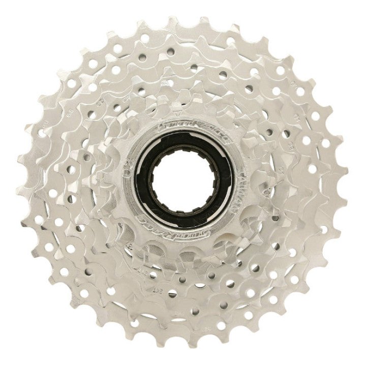 Roue Libre 9V. Sunrace 13-32 Argent Indexee (En Boite) (Compatible VAE Moteur Roue Arrière) 13-14-15-16-18-21-24-28-32