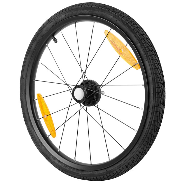 Roue Remorque Vélo 20" Moyeu Fusee Rayon Avec Pneu + Chambre (Droite) - Pour Remorque 161054