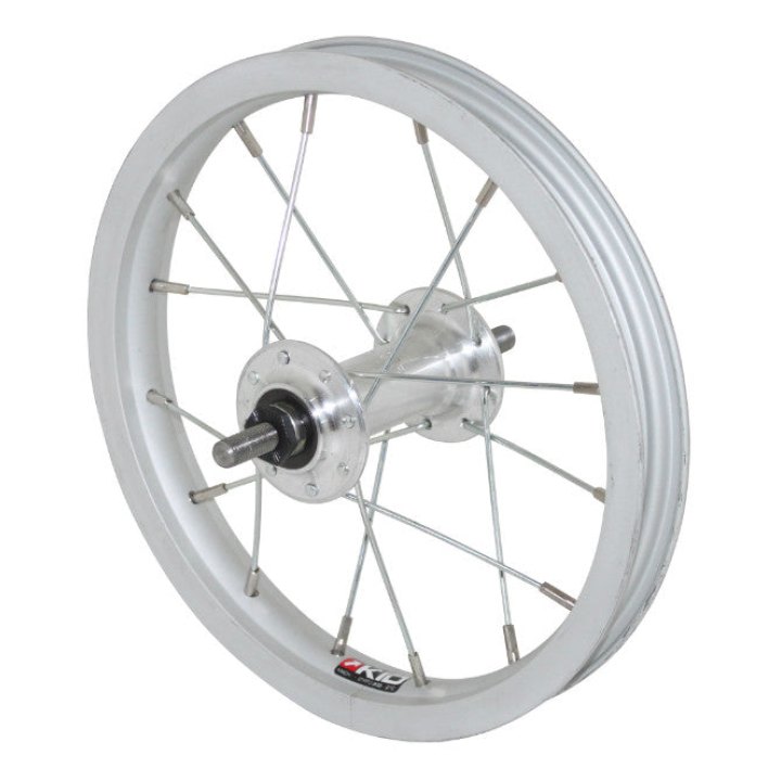 Roue City Patin 12" Avant Jante Et Moyeu Alu Axe Plein 203-12