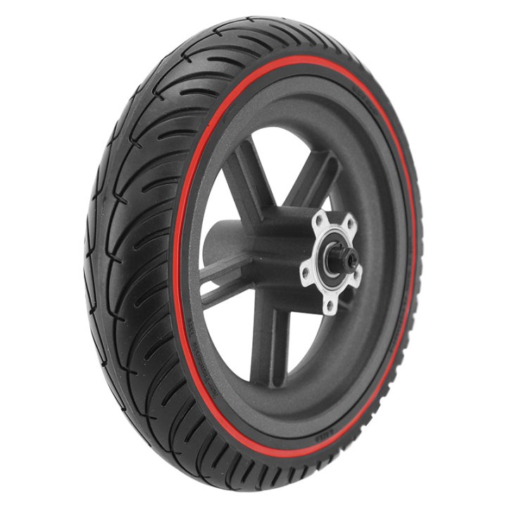 Roue Trottinette Arrière Xiaomi M365, Essential, 1S (Avec Pneu Noir Liseret Rouge 8,5 X2,00) -P2R-