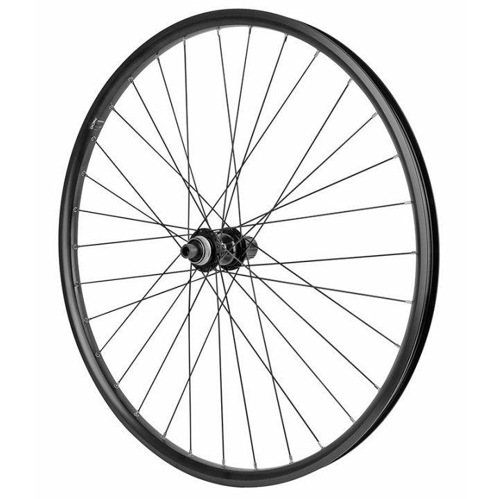 Roue VTC - Cargo - VAE - E-Bike - Longtail Centerlock Axe Traversant 700 X 35 - 28" Kargo L Moyeu Shimano Tc500 Arrière Noir Cassette 11-10-9V Jante 25C 32 Rayons -Poids Max 225 Kg-