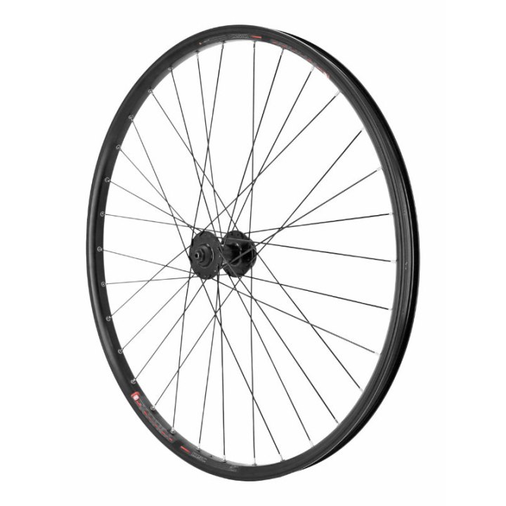 Roue VTC - Cargo - VAE - E-Bike - Longtail Disque Blocage 700 X 35 - 28" Kargo L Moyeu Velox Avant Noir 6 Trous (Renforcé) Jante 25C 32 Rayons Noirs