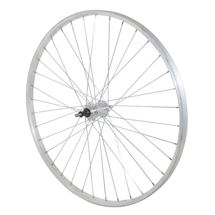 Roue City Patin 650X35B Arrière Jante Et Moyeu Alu Axe Plein Roue Libre 7-6-5V (35-584) (Vendu Avec Écrou 10X100) Jante 21C