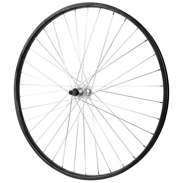 Roue VTC Patin Blocage 700 - 28" Alu Arrière Moyeu Alu Roue Libre 7-6-5V 36 Rayons Jante 21C -Poids Max 110 Kg-