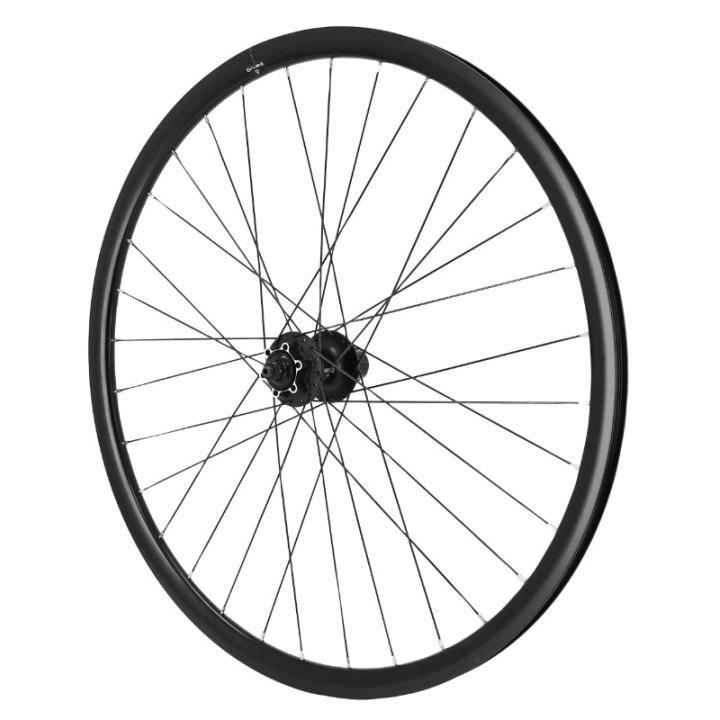 Roue Gravel - Route Disque Blocage 700 Pulse 19 Arrière Moyeu Shimano Deore M475 Disque 6 Trous Noir Cassette Hg-M 11-10-9V Tubeless Ready Jante 19C 32 Rayons Noir