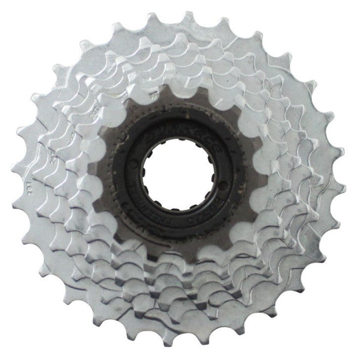 Roue Libre 7V. Sunrace 14-28 Argent Indexee (En Boite)