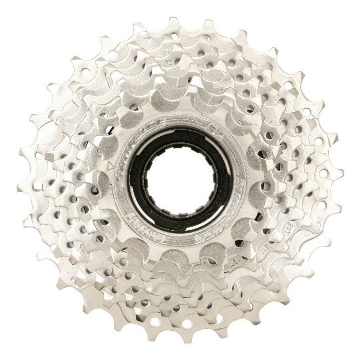Roue Libre 8V. Sunrace 13-28 Argent Indexee (En Boite) (Compatible VAE Moteur Roue Arrière)