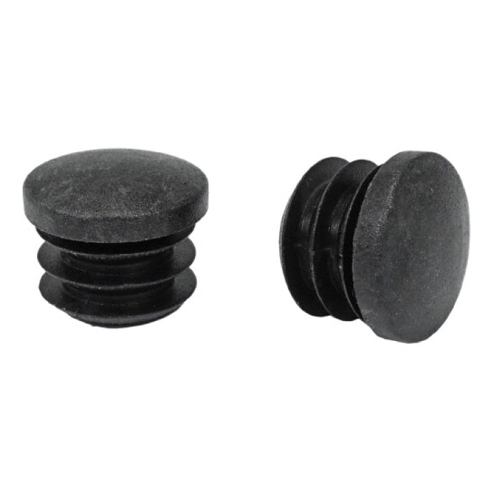 Bouchon Embout De Cintre Noir (Paire Sur Carte)