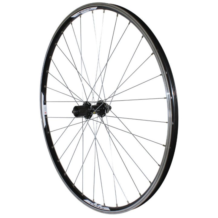 Roue VTT Disque - Patin Blocage 29" M670 Arrière Noir Renforcé Moyeu Shimano Acera Qc400 Centerlock Cassette 11-10-9V Jante 19C 32 Rayons