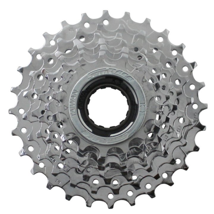 Roue Libre 7V. Sunrace 13-28 Chrome Indexee (En Boite)