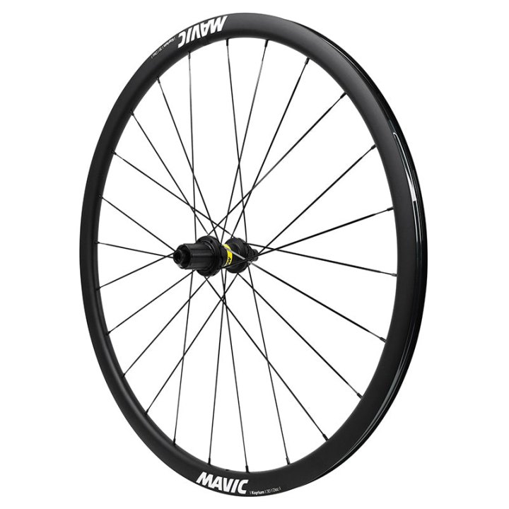 Roue Route Disque 700 Mavic Ksyrium 30 Arrière Cassette Shimano 11-10V Centerlock Tubeless Ready Axe Traversant 12-142 Noir Jante 622-19