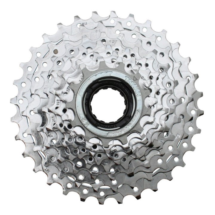 Roue Libre 8V. Sunrace 13-32 Argent Indexee (En Boite) (Compatible VAE Moteur Roue Arrière) 13-14-15-16-18-21-24-28-32