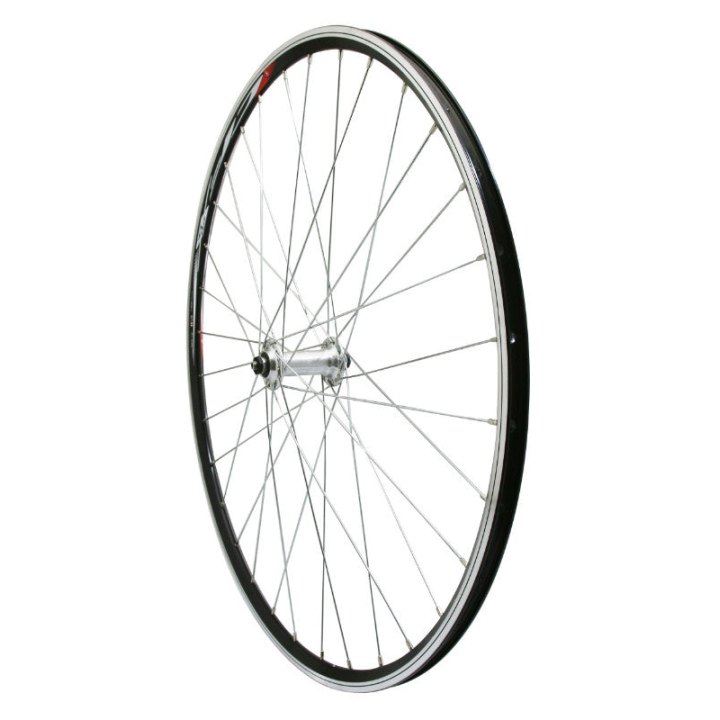 Roue Route Patin Blocage 700 Elan Cfx Noir Avant Moyeu Miche Alu 32 Rayons Galva Jante 13C