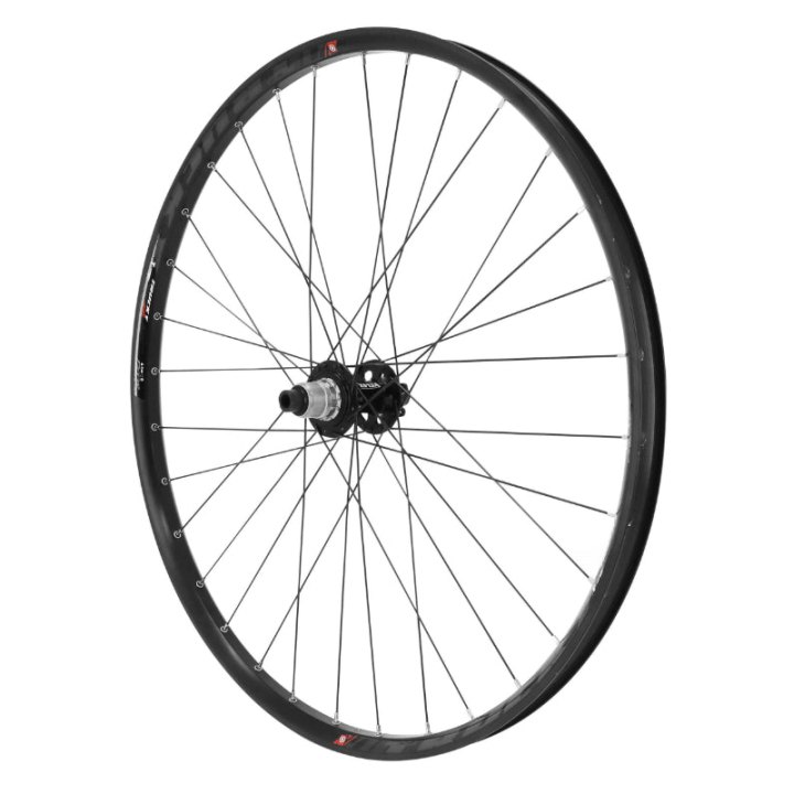 Roue VTT Disque 29" Trucky 30 Tubeless Ready Arrière Noir Moyeu Disque 6 Trous Sram Xd 12V Axe Traversant 12-142 Compatible VAE - All Terrain Jante 30C 32 Rayons