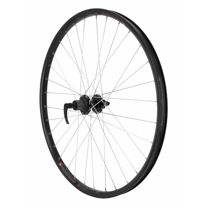 Roue VTC - Cargo - VAE - E-Bike - Longtail Disque Blocage 700 X 35 - 28" Kargo L Moyeu Velox Arrière Noir 6 Trous Cassette (Renforcé) 11-10-9V Jante 25C 32 Rayons