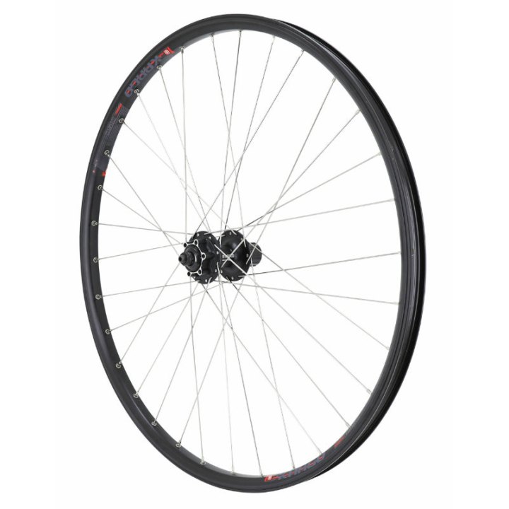 Roue VTC - Cargo - VAE - E-Bike - Longtail Disque Blocage 700 X 35 - 28" Velox Kargo L Moyeu Shimano Deore M475 Arrière Noir Cassette 11-10-9-8V Disque 6 Trous (Renforcé) Jante 25C 32 Rayons INOX