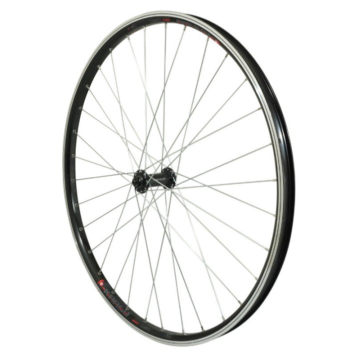 Roue VTC - Cargo - VAE - E-Bike - Longtail Patin Blocage M840 Kargo Avant Moyeu Shimano Qc300 500 Noir (Renforcé) Rayon Zing Jante 25C 32 Rayons -Poids Max 180 Kg- (Inclus Blocage Rapide)
