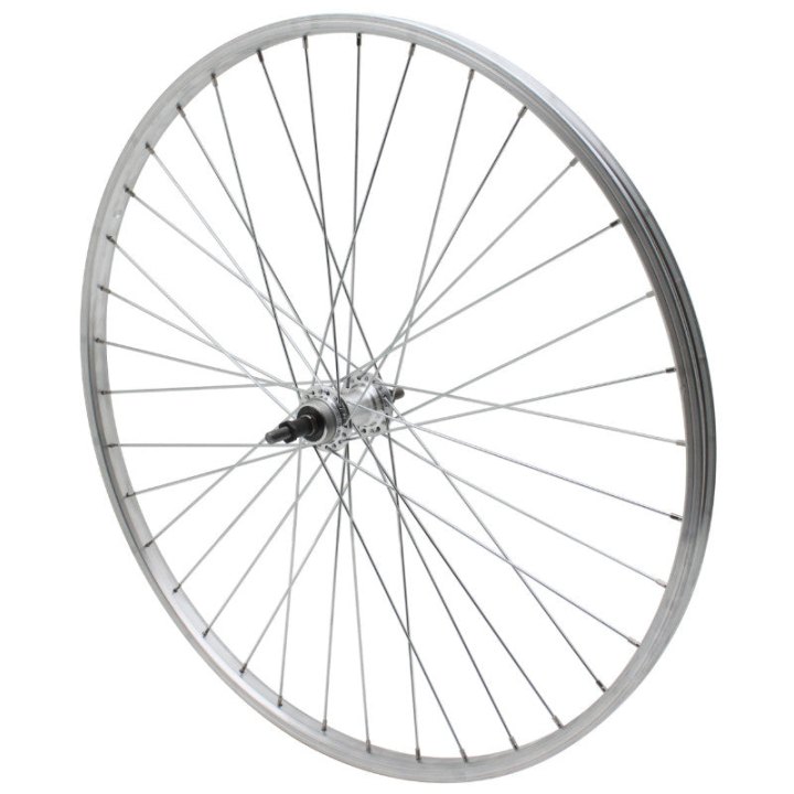Roue VTC - City Patin 700 X 28 - 35 Arrière Jante Et Moyeu Alu Axe Plein Roue Libre 7-6V (Vendu Avec Écrou 10X100) Jante 19C