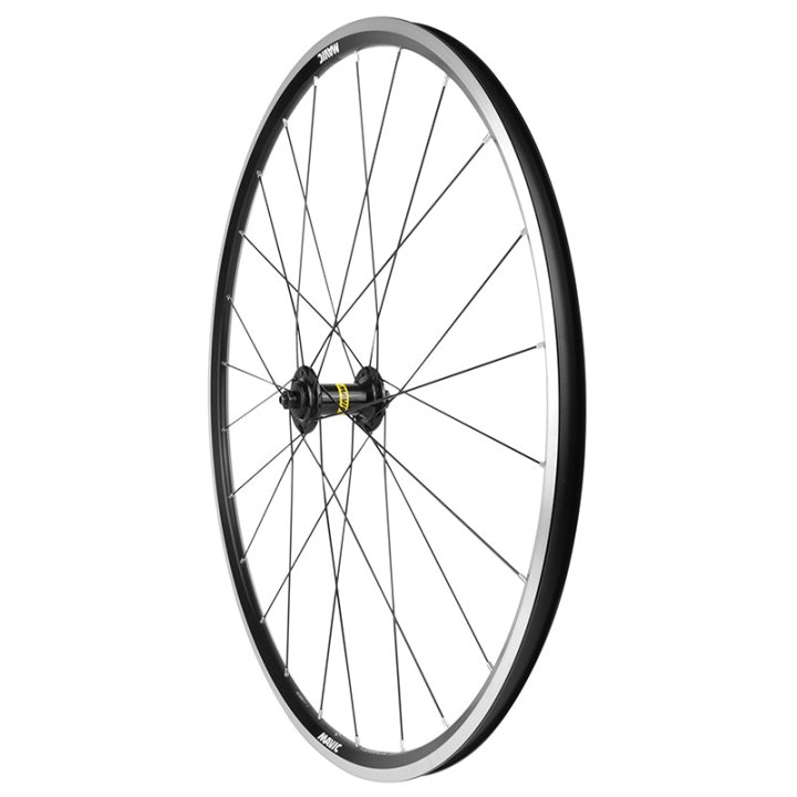 Roue Route Patin Blocage 700 Mavic Access R17 Avant Noir 24 Rayons Jante (622-17) -Poids Max 120 Kg- Livre Sans Blocage