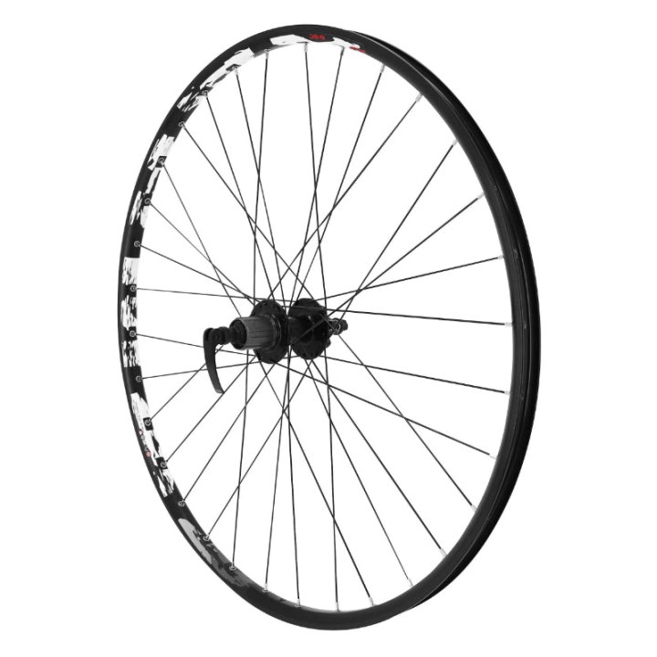 Roue VTT Disque Blocage 29" Karma Arrière Noir Moyeu Disque 6 Trous Cassette Type Shimano 11-10-9-8V 32 Rayons Jante 21C