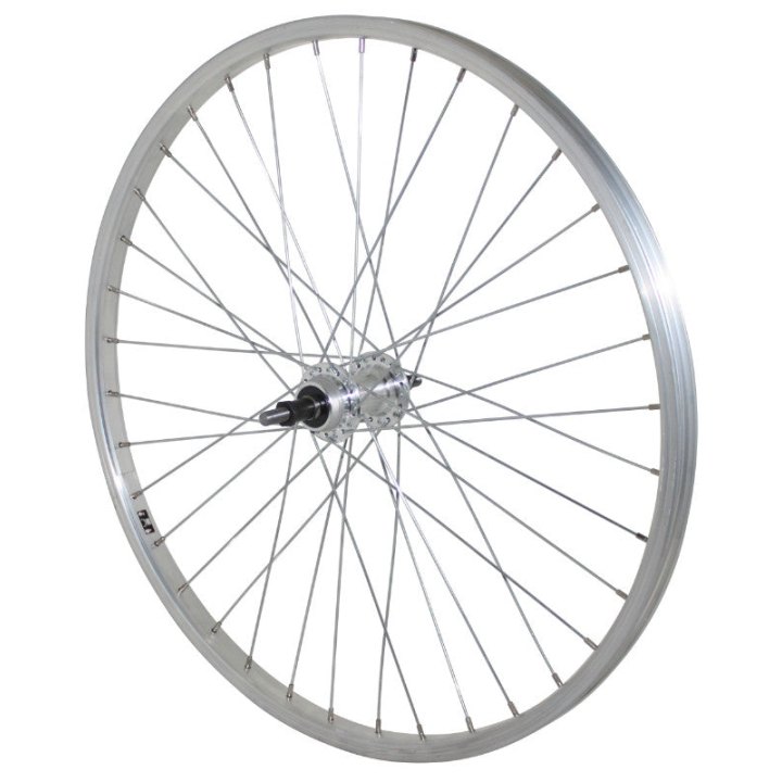 Roue VTT Patin 24" Alu Arrière Moyeu Alu Axe Plein Roue Libre 7-6V (Vendu Avec Écrou 10X100) Jante 21C