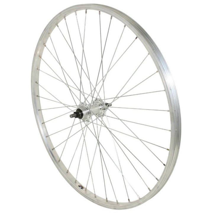 Roue VTT Patin 26" Alu Arrière Moyeu Alu Axe Plein Roue Libre 1V (Vendu Avec Écrou 10X100) Jante 21C
