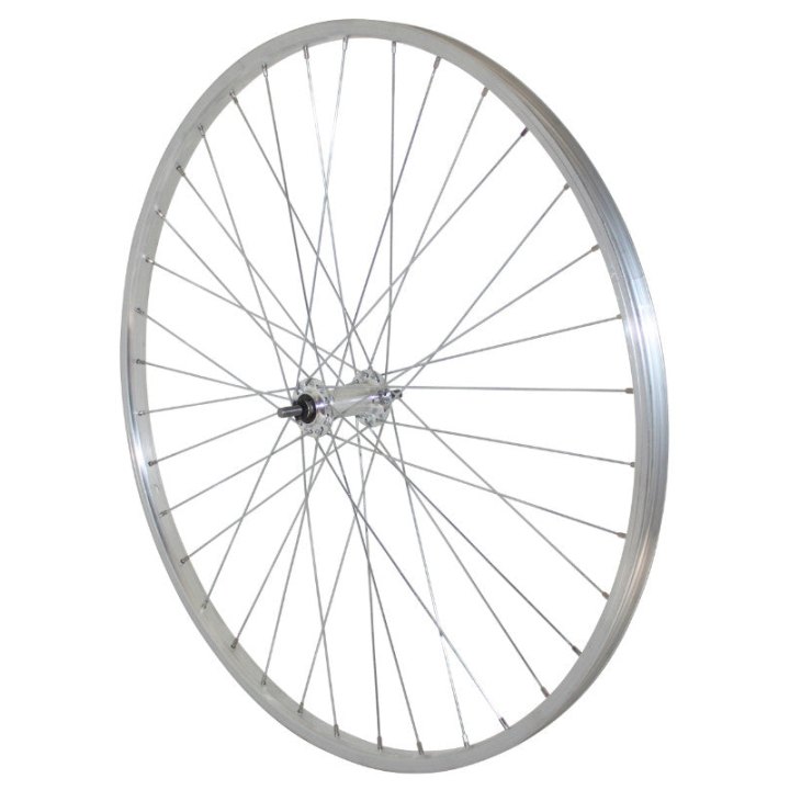 Roue VTC - City Patin 700 X 28 - 35 Avant Jante Et Moyeu Alu Axe Plein (Vendu Avec Écrou 9X100) Jante 19C