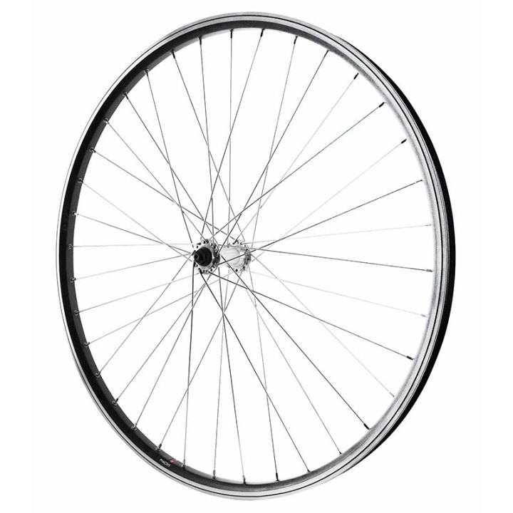 Roue VTC - VAE Patin Blocage 700 - 28" Alu Avant Moyeu Alu 36 Rayons Jante 23C -Poids Max 180 Kg-