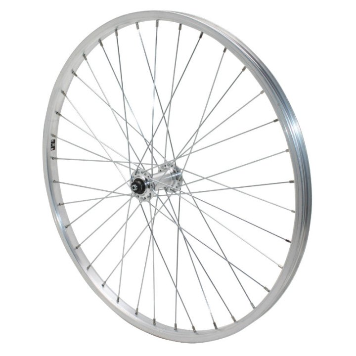 Roue VTT Patin Blocage 24" Alu Avant Moyeu Alu Jante 21C