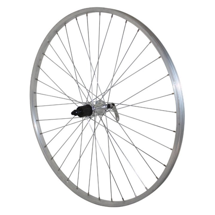 Roue VTC Disque - Patin Blocage 700 X 35 - 28" Alu Arrière Moyeu Qc300 Centerlock Cassette Shimano 11-10-9V 36 Rayons Jante 21C