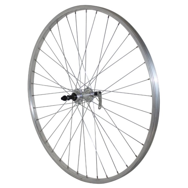 Roue VTC Patin Blocage 700 X 35 - 28" Alu Arrière Moyeu Alu Roue Libre 7-6-5V 36 Rayons Jante 21C