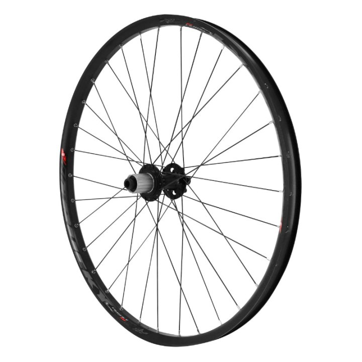 Roue VTT Disque 27.5" Trucky 30 Boost Tubeless Ready Arrière Noir Moyeu Roulement Disque 6 Trous 11-10V Axe Traversant 12-148 Jante 30C 32 Rayons