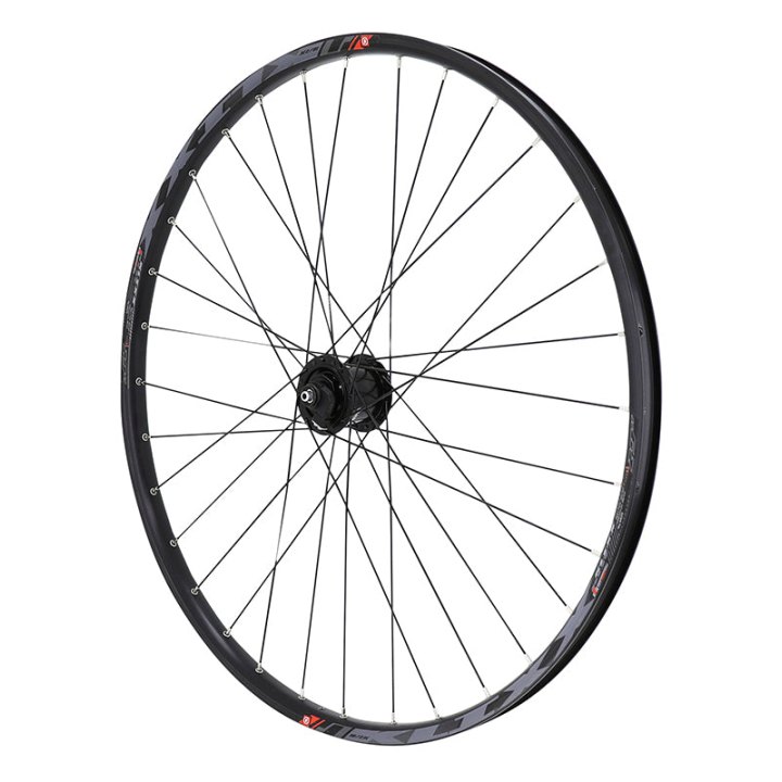 Roue VTT Disque Blocage 29" Klixx Double Paroi Avant Noir Moyeu Shimano Centerlock Dynamo 6 Volt-3W - Cpk - Jante 23C 32 Rayons