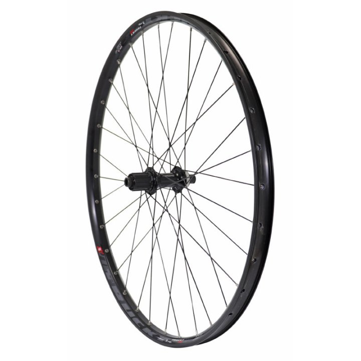 Roue VTT Disque 29" Trucky 30 Boost Tubeless Ready Arrière Centerlock Noir Moyeu Shimano Tc500 11-10V Axe Traversant 12-148 Jante 30C 32 Rayons