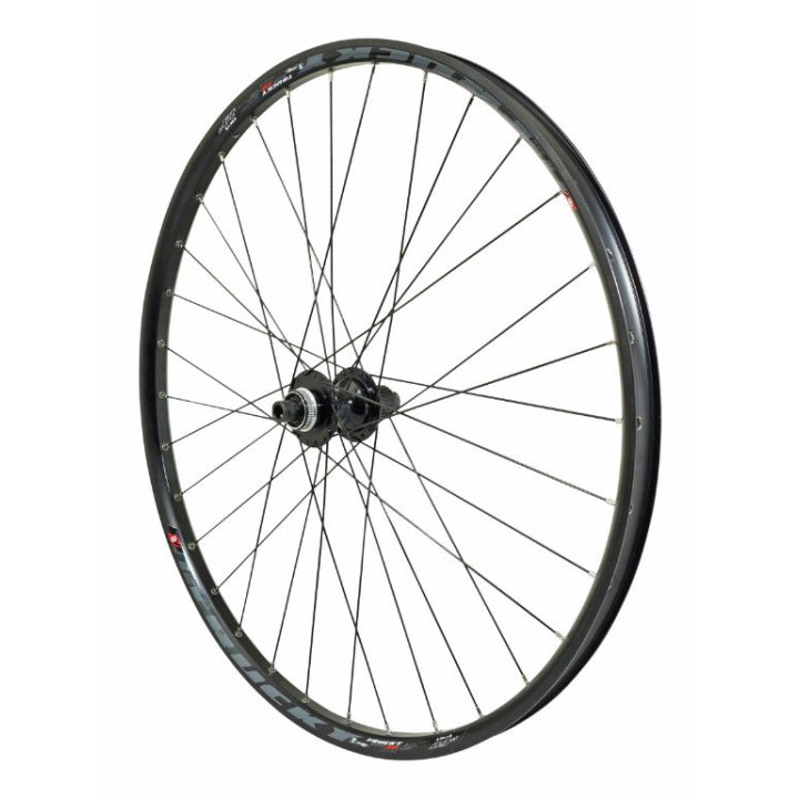 Roue VTT Disque 29" Trucky 30 Tubeless Ready Arrière Centerlock Noir Moyeu Shimano Tc500 Cassette Microspline 12V Axe Traversant 12-142 Jante 30C 32 Rayons