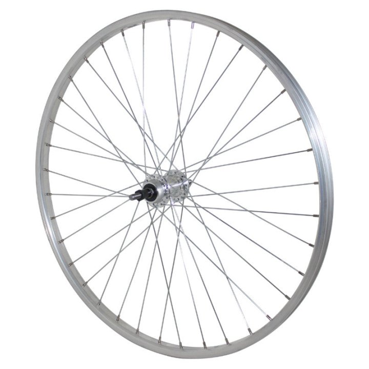 Roue VTT Patin 26" Alu Arrière Moyeu Alu Axe Plein Roue Libre 7-6V (Vendu Avec Écrou 10X100) Jante 21C
