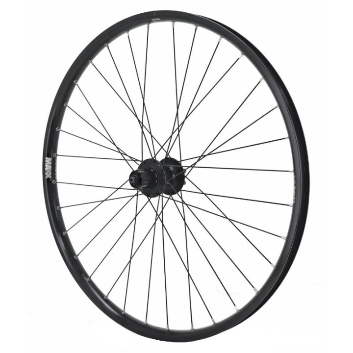Roue VTT Disque Blocage 27.5" Maxx 25 Tubeless Ready Arrière Noir Moyeu Shimano M475 Disque 6 Trous 11-10-9V Compatible VAE - All Terrain - Jante 25C 32 Rayons