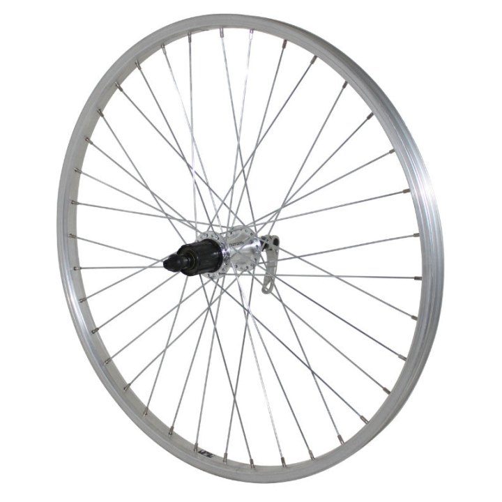 Roue VTT Patin Blocage 24" Alu Arrière Moyeu Shimano Shimano Qc300 10-9-8V Compatible 8-7V 36 Rayons Jante 21C