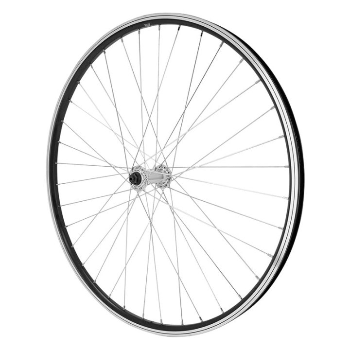Roue VTT Patin Blocage 27.5" Alu Avant Noir Double Paroi Moyeu 36 Rayons Alu