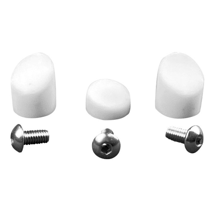 Bouchons gardes boue blanc et 3 vis inox Xiaomi M365 & Pro