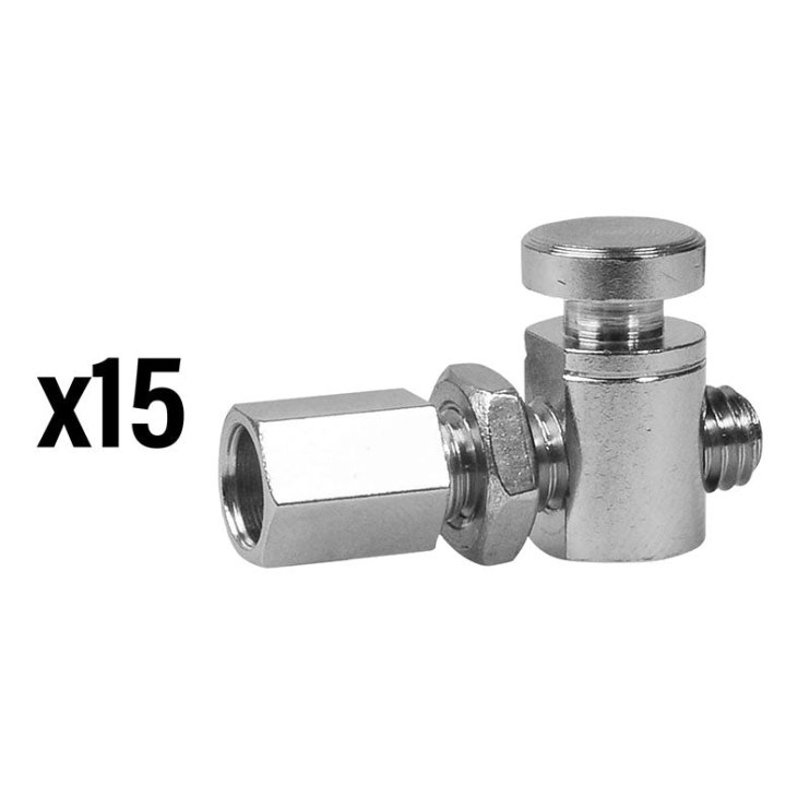 Boulon Ajusteur - Tendeur De Câble Elvedes Pour Frein Roller Brake M6 Laiton (Vendu Par 15)