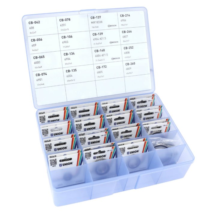 Roulement Marwi Moteur VAE-E-Bike (32 Roulements Assortis) (Coffret De Roulements Sur Carte) - Voir References En Argumentaire