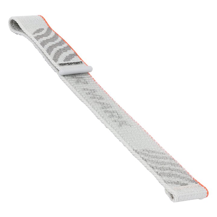 Bracelet Pour Montre Gps - Compteur Igpsport Verun Textile Léger Respirant Fixation Strap Gris Liseret Orange Reference 225227, 225228