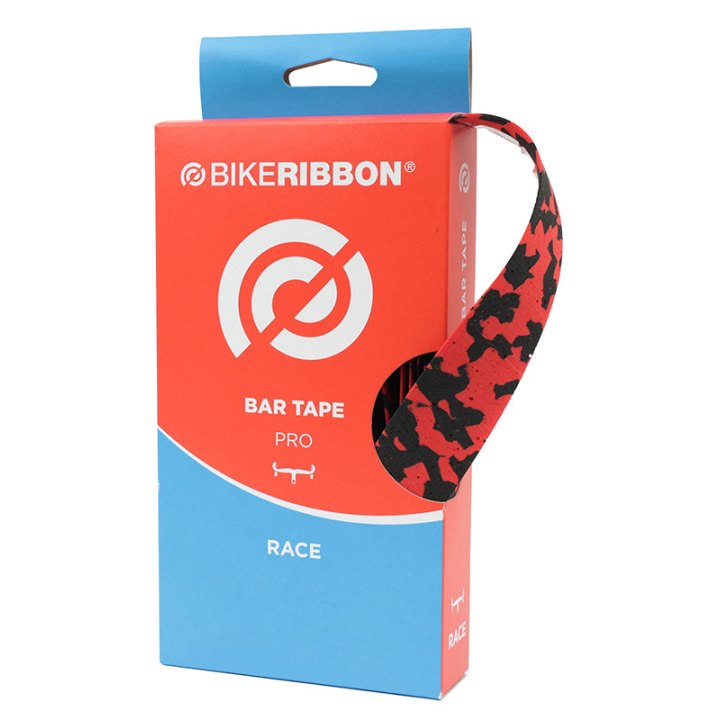 Ruban De Guidon - Cintre Bike Ribbon Cork Plus Noir-Rouge