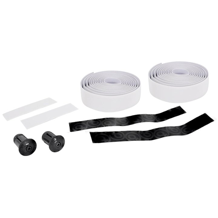 Ruban De Guidon - Cintre Btp Performance Pro Blanc Reflechissant Avec Bouchons (Confortable Épaisseur 3 mm)